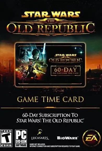 swtor gamecard|swtor 60 day game time.